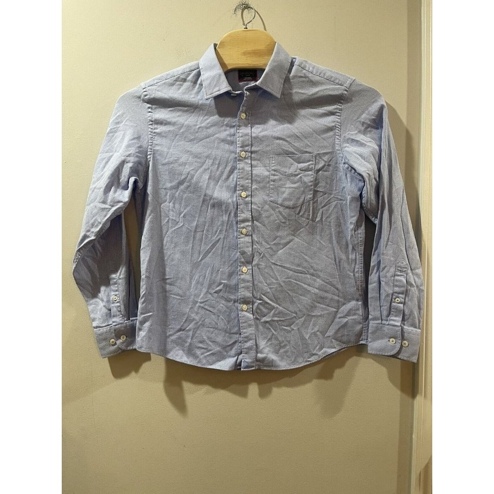 UNTUCKit Large Mens Blue Check Garabaldi  Long Sleeve‎ Button Shirt